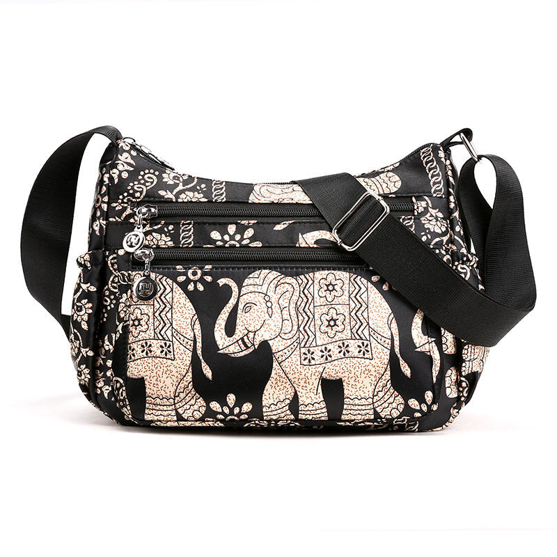 Alma – Spatwaterdichte Nylon Schoudertas met Verstelbare Band