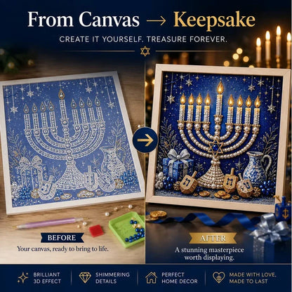 GlowCraft Menorah Knutselpakket — Ontsteek Vreugde, Straal Rust uit
