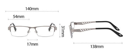 Ultralichte multifocale fotochromatische multifocale leesbril met blauwlichtfilter 2S03