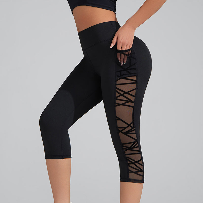Maya – Ademend, Curve-Verhoger Yoga Leggings met Zakjes