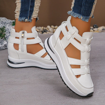 Maya – Waterdichte PU Leren Sandalen met Ademend Open Teengebied