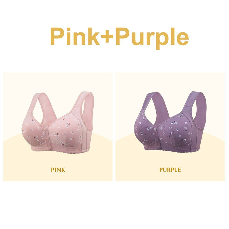 ComfortWear – Comfortabele bh met voorsluiting en knoopsluiting | 1+1 GRATIS