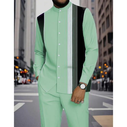 Eric — Gestreepte Heren Set | 50% KORTING