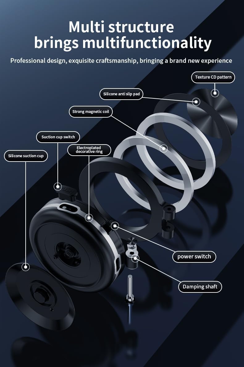 360° draaibare magnetische telefoonhouder voor in de auto