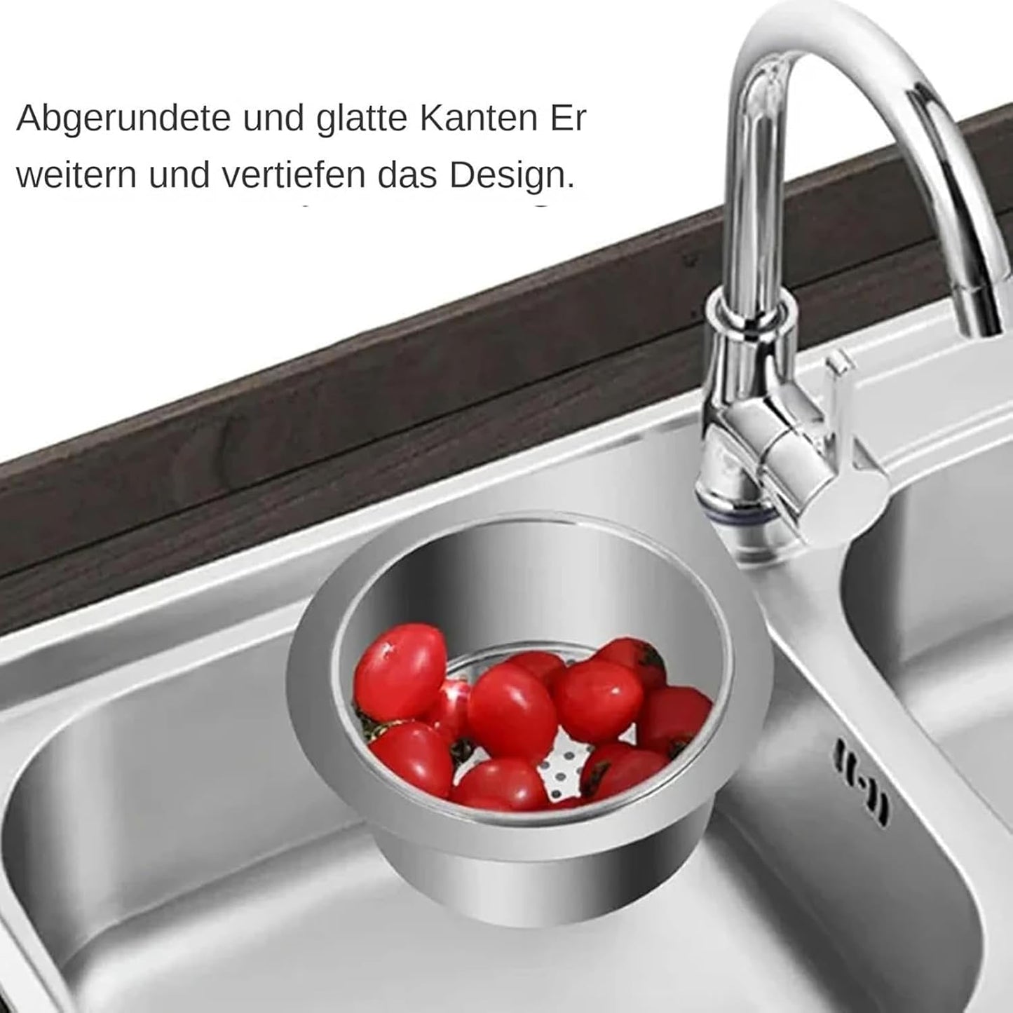 SinkMate™ – RVS afdruiprek met haak voor uw gootsteen