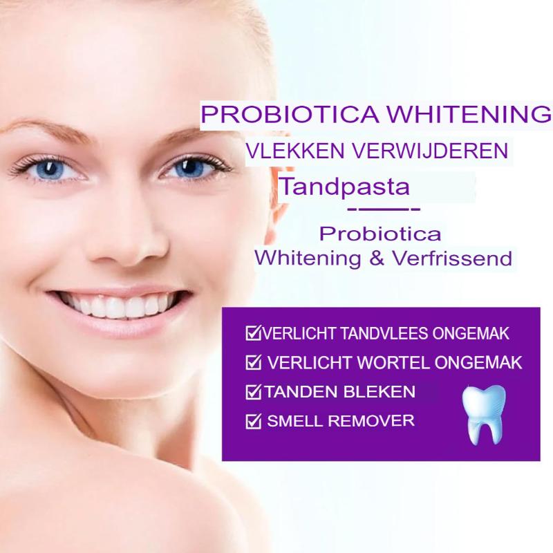 BrightBiotic - 100 ML SP-6 Probiotic Whitening Tandpasta | 1+1 GRATIS