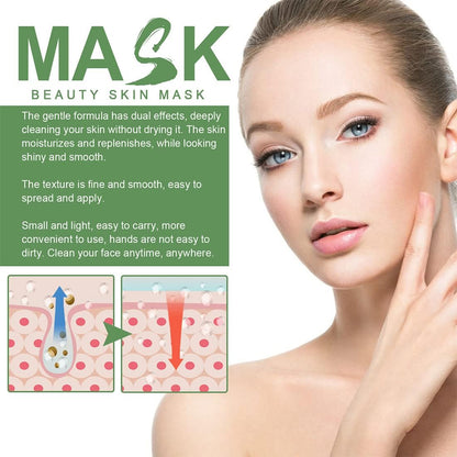 GlowTea™ – Groene Thee Masker voor Diepe Reiniging & Hydratatie | 1+1 GRATIS