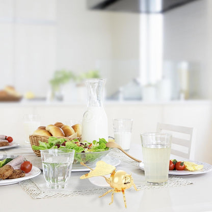 Creatieve bijenhoningpot met lepel voor eettafel decoratie