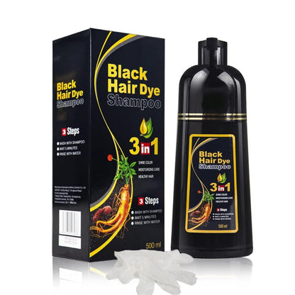 ColorVibe - Kruiden 3 in 1 haarkleurmiddel Instant Black Hair Shampoo | 1+1 GRATIS