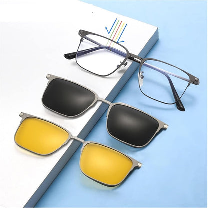 FlexiVision™ 3-in-1 magnetische clip-on bril