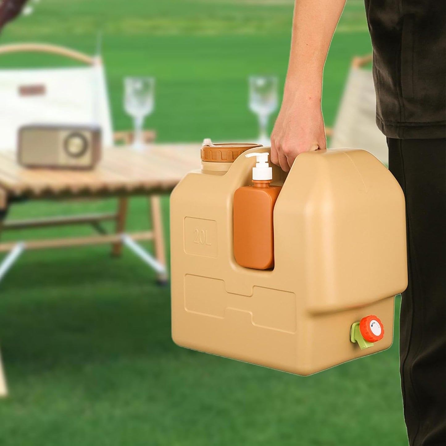 Waterreservoir voor op de camping