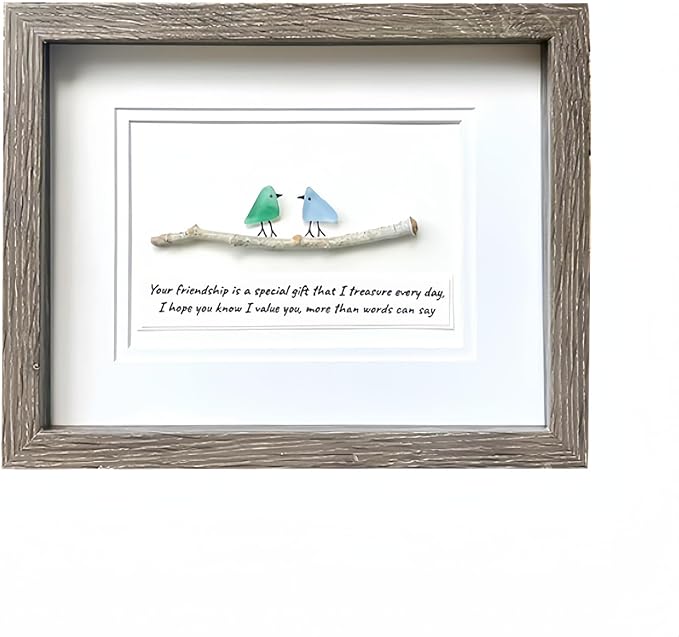 OceanSoul™ Zeeglas Vogel Fotolijst | 50% korting