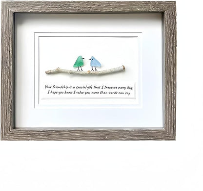 OceanSoul™ Zeeglas Vogel Fotolijst | 50% korting