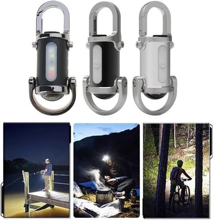 Draagbare LED-werklamp sleutelhanger met USB-oplaadbare zaklamp
