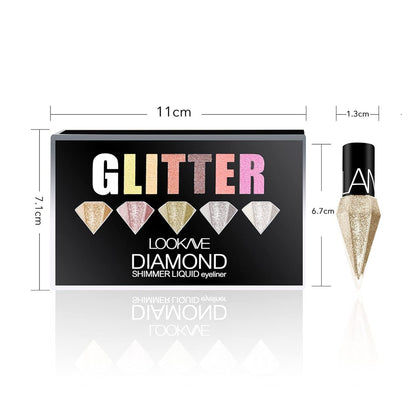 DiamondGlam – Vloeibare Eyeliner | 1+1 GRATIS