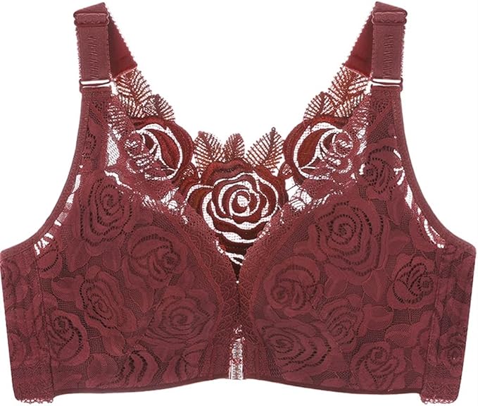 BloomBra™ beugelloze bh met rozenborduursel