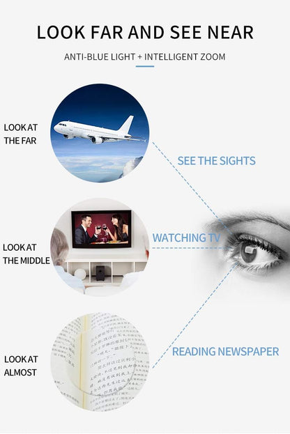 VisionEase™ Multifocale progressieve lenzen met blauwlichtfilter | 1+1 GRATIS