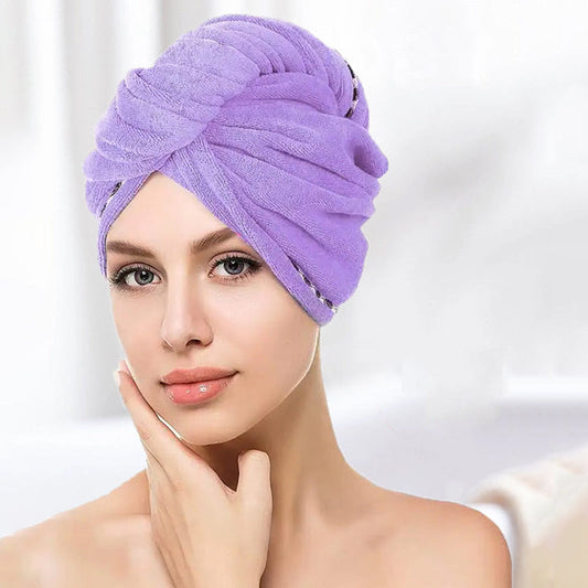 Dikke absorberende microfiber kap voor droog haar