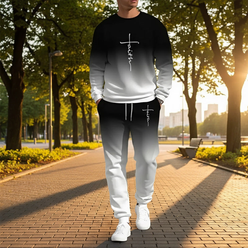 Nolan – Heren Trainingspak met Gradient Ontwerp en Comfort