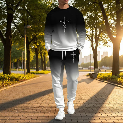 Nolan – Heren Trainingspak met Gradient Ontwerp en Comfort