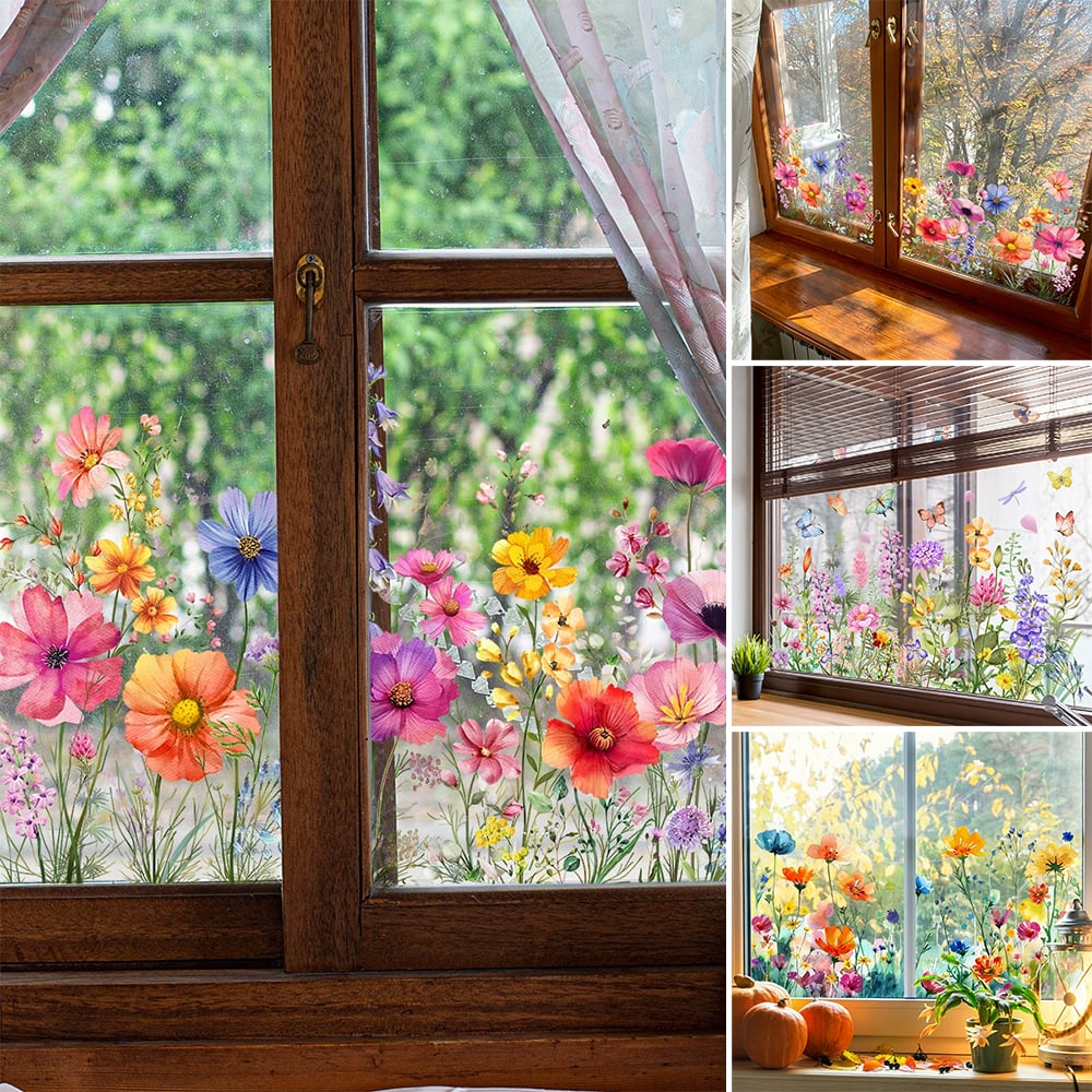 BloomView™ Kleurrijke raamsticker | 1+1 GRATIS