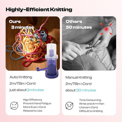 Knitella™ – Automatische Koordbreimachine voor Snel, Creatief & Moeiteloos Handwerkplezier | 50% KORTING