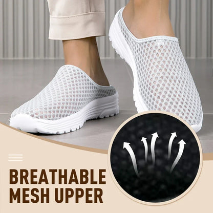 Aero – Ademend Mesh Slippers met Fluweelzacht Comfort