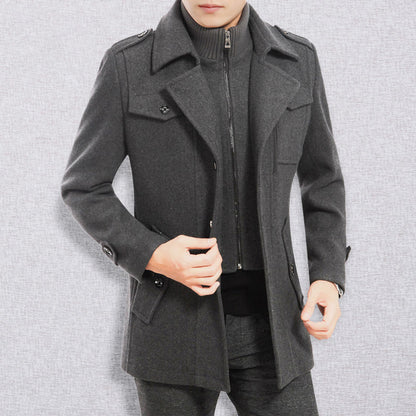 Home — Wol Tweed Jas voor Winterwarmte
