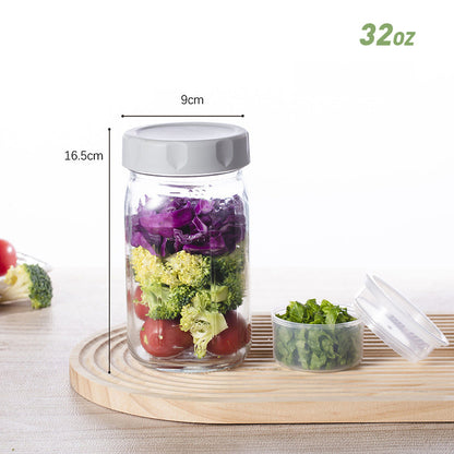 VividVessel – Frisse saladebox glas | 2+1 GRATIS