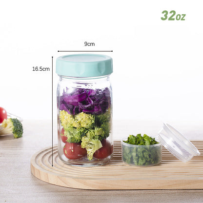 VividVessel – Frisse saladebox glas | 2+1 GRATIS