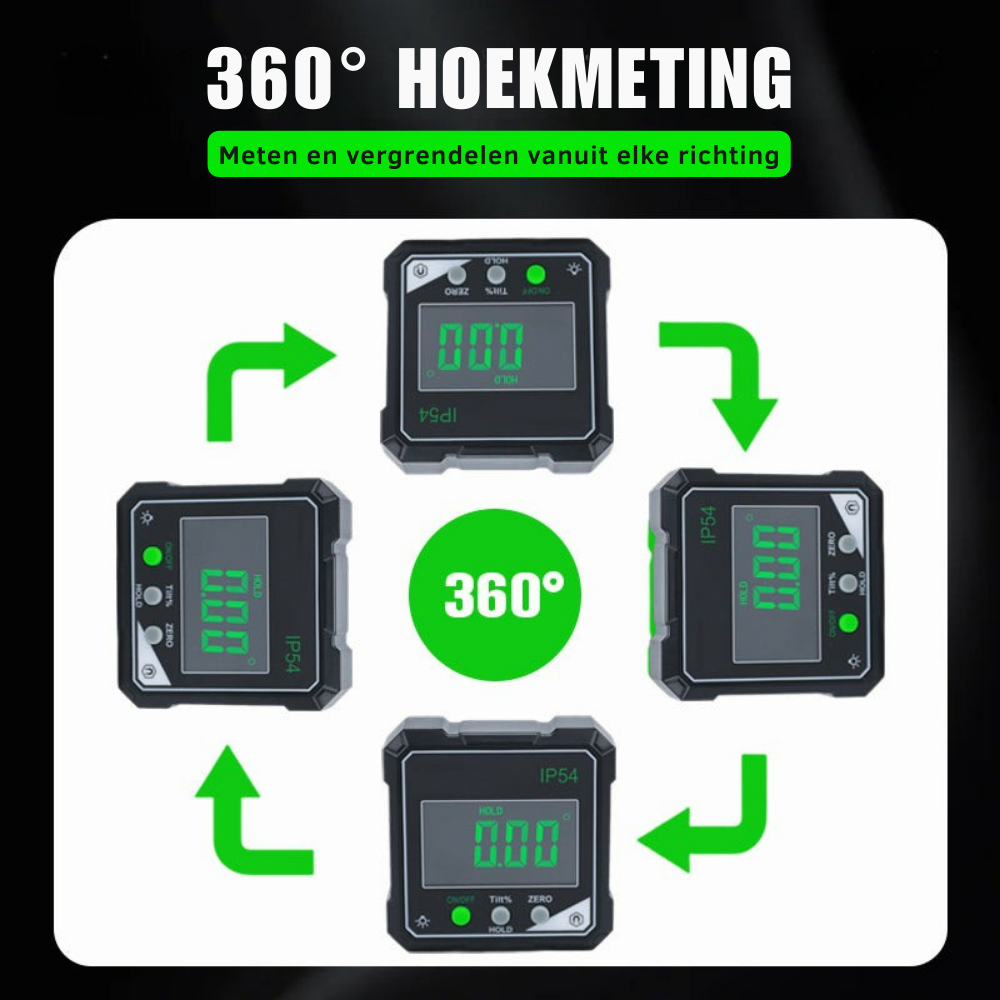 PrecisionPro – Digitale Hoekmeter | 50% KORTING