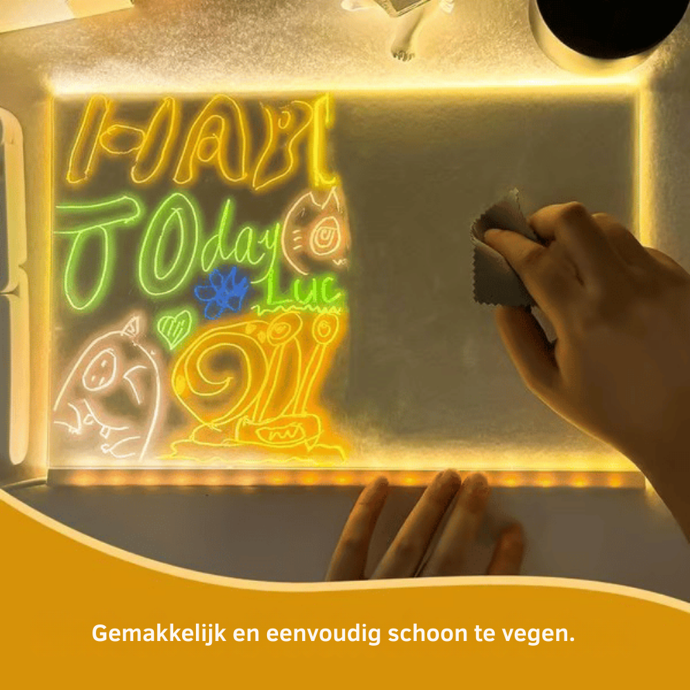 LumoCanvas – LED Creatief Schrijfbord | 50% KORTING