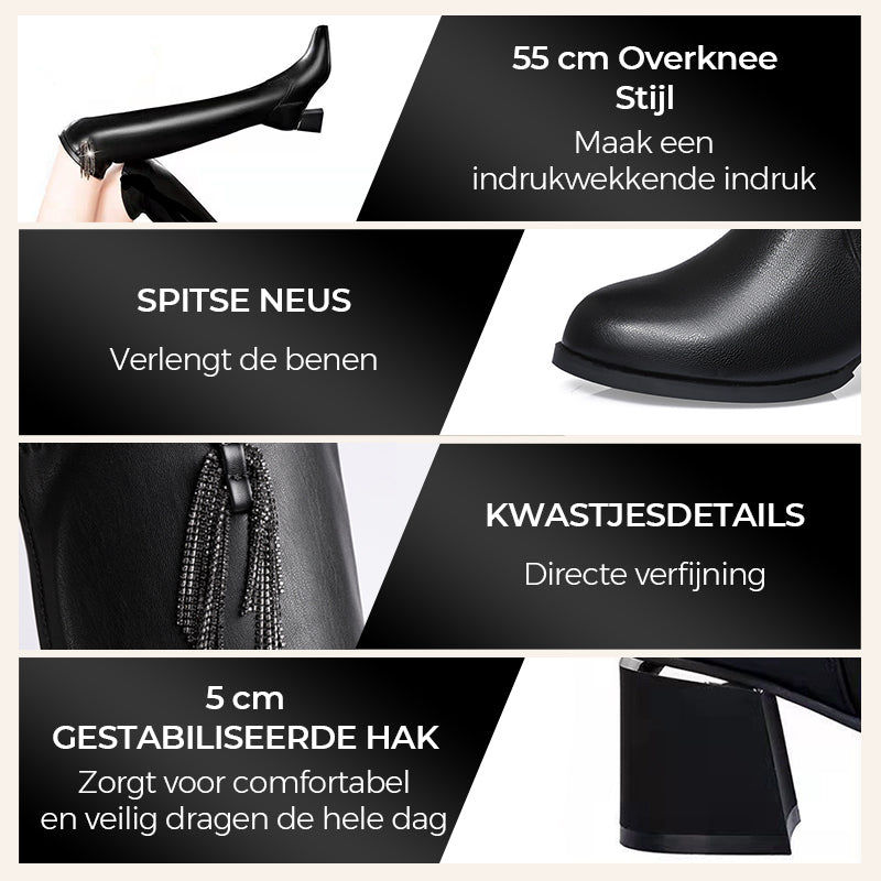 Lisa – Warme Elastische Comfortlaarzen | 50% KORTING