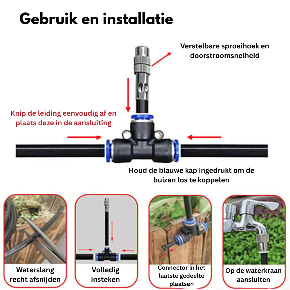 HydroMist360 — Complete Slim Tuinsysteem Set | 50% KORTING