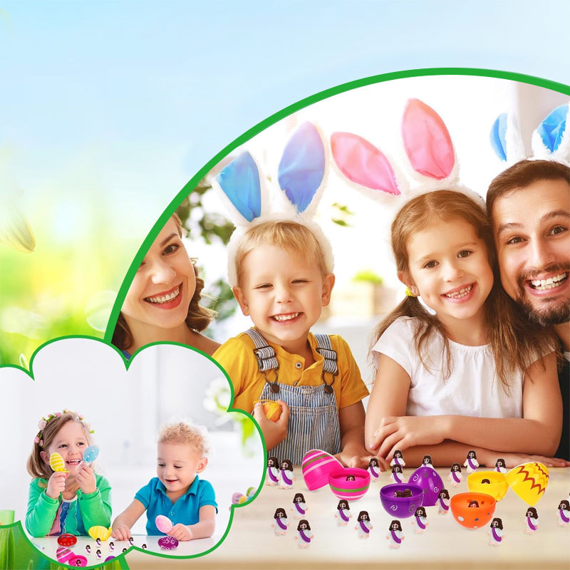 24 mini Jezusfiguurtjes voor paasdecoratie