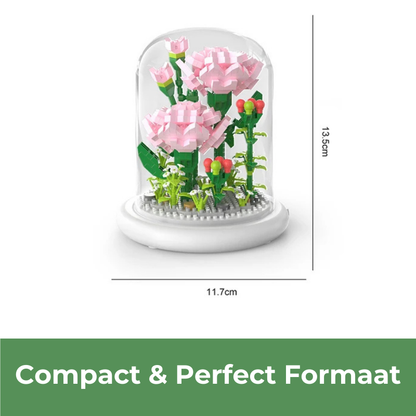 Glazen Bloem Puzzelset - Creëer Onderhoudsvrije Tuindecoratie