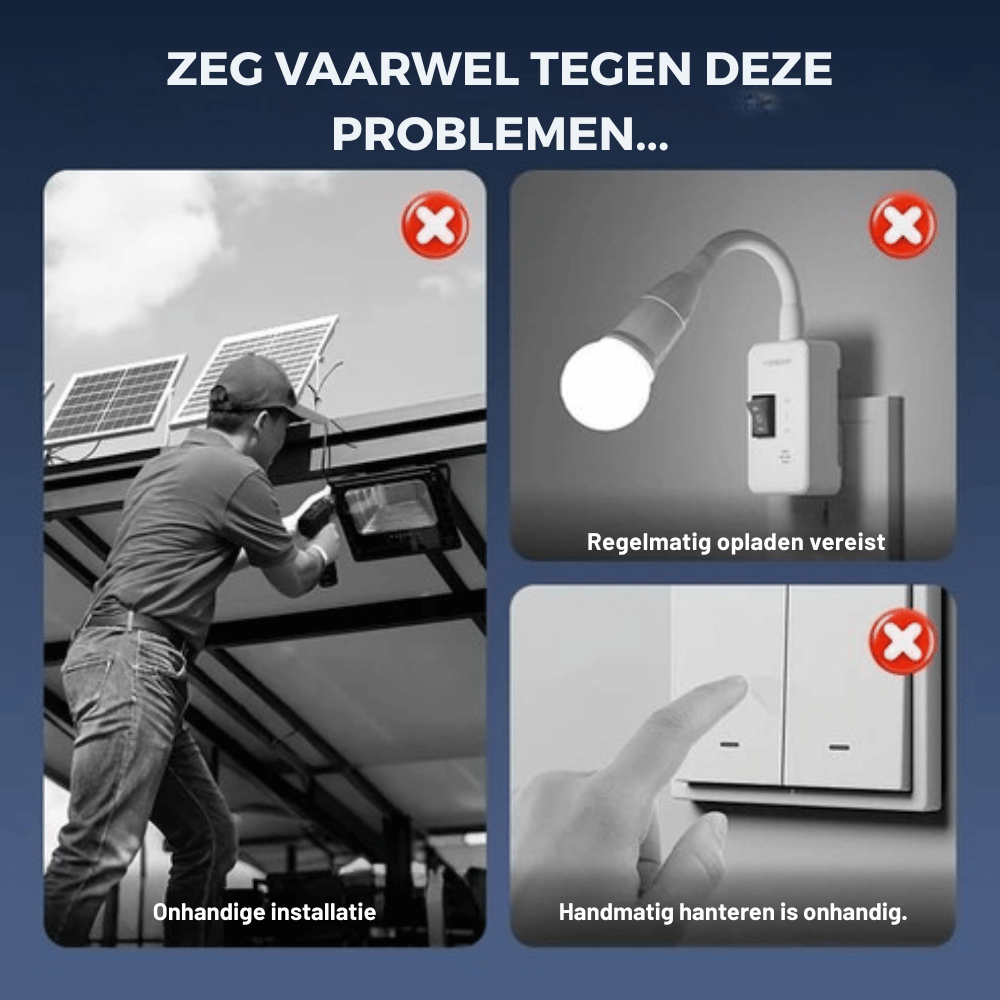 LumiSolar — Slimme Buitenlamp op Zonne-energie | 50% KORTING