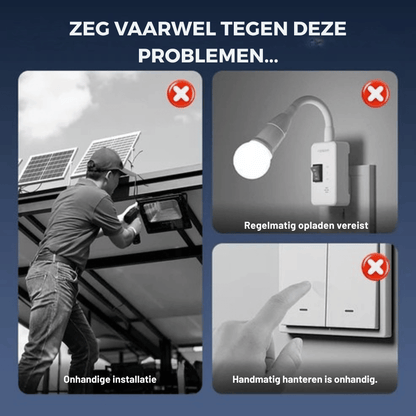 LumiSolar — Slimme Buitenlamp op Zonne-energie | 50% KORTING