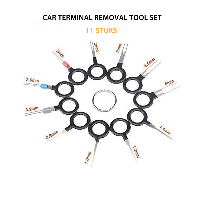 Gereedschapsset voor het verwijderen van terminals