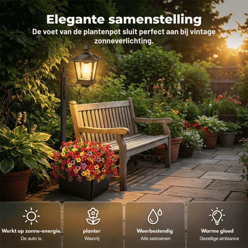 GardenGlow — Solar Plantenlamp | 50% KORTING