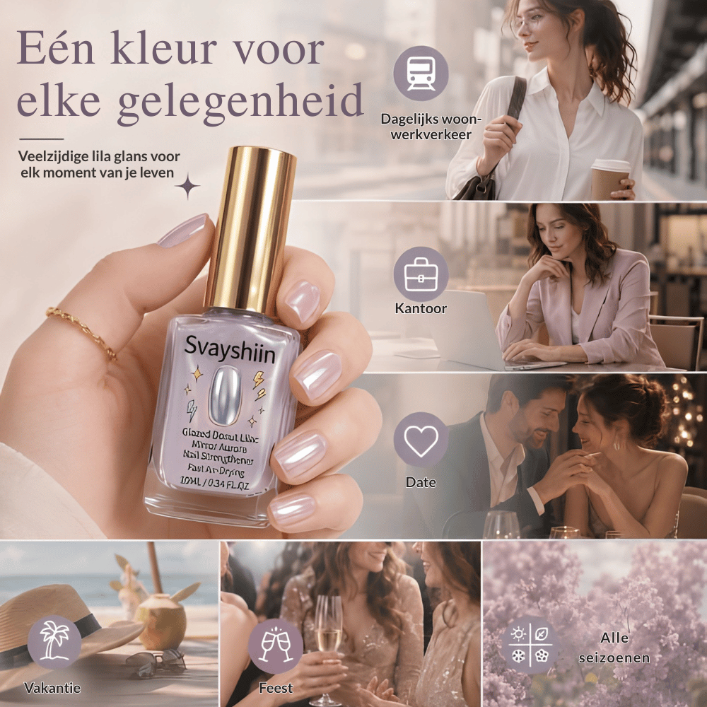 VelvetSheen — Lilac Aurora Nagelverharder | 1+1 GRATIS