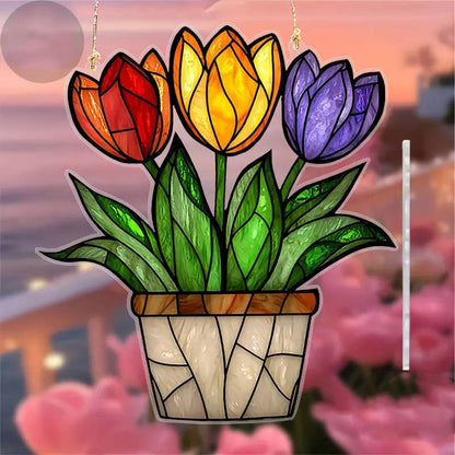 LeafGlow™ – Groene plantenhanger van acryl | 1+1 GRATIS