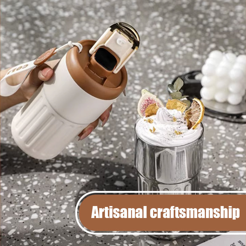 Draagbare Koffiethermos - Temperatuurdisplay Voor Perfecte Warmtebehoud