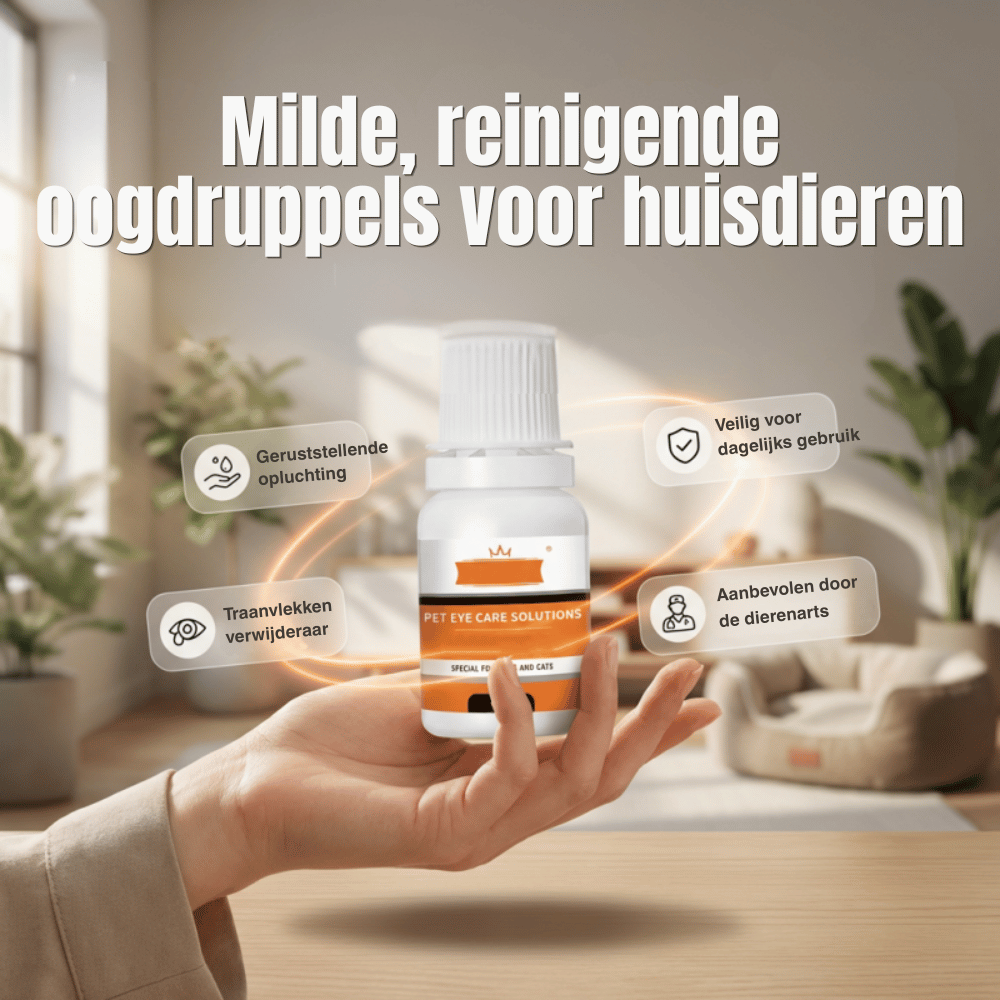 PetEye Drops — Verhelderen & Verzachten | 1+2 GRATIS