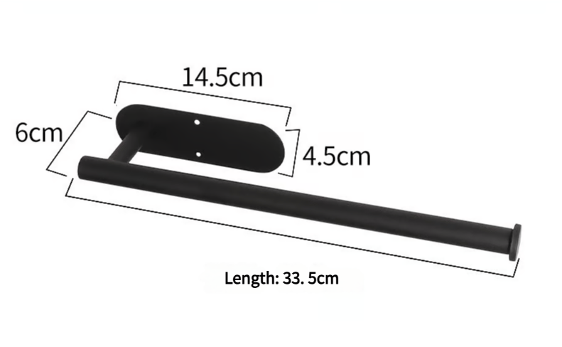 Makkelijk te bevestigen rolpapier houder