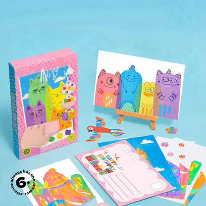 Rainbow Scratch Painting - Creativiteit bevorderen met leuke en kleurrijke kaarten