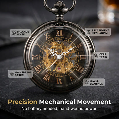 Mechanisch Zakhorloge met Spinnenwebpatroon — Bezit Tijdloze Gedurfdheid