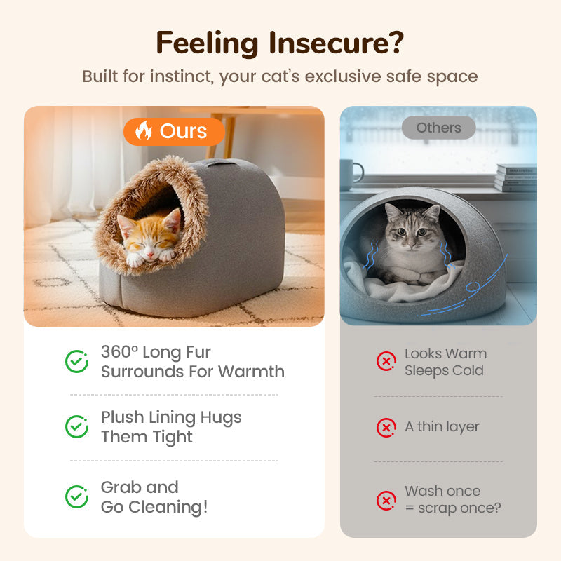 CozyCave – Kattenknuffelgrot | 50% KORTING