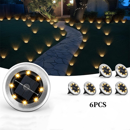SolarGlow 4 stuks-Set — Tuinpadverlichting | 50% KORTING
