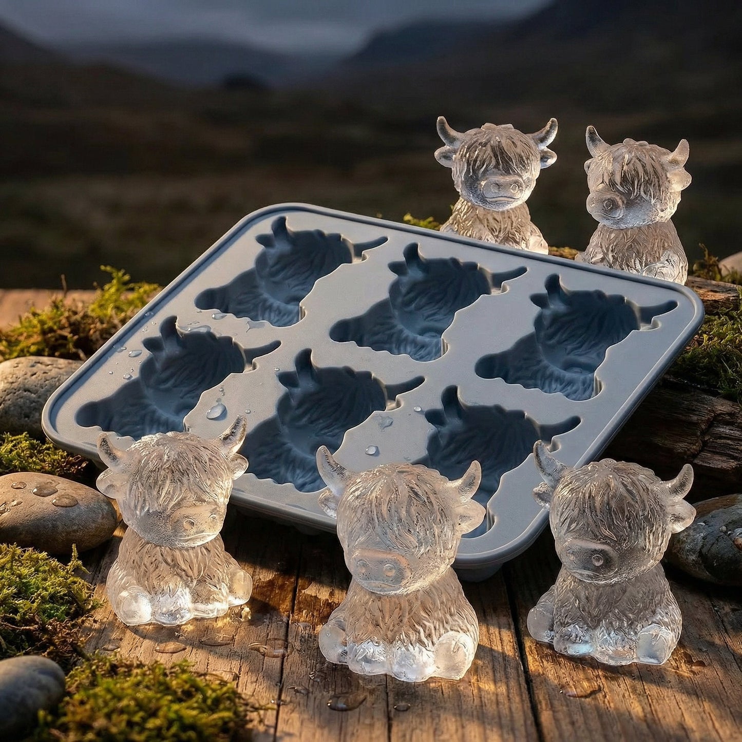 HighlandChill — Koe IJsblokjesvorm | 1+1 GRATIS